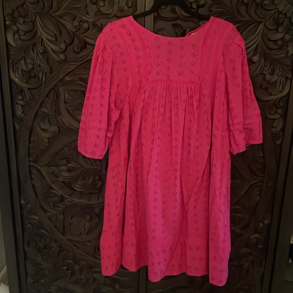 Hot pink dress